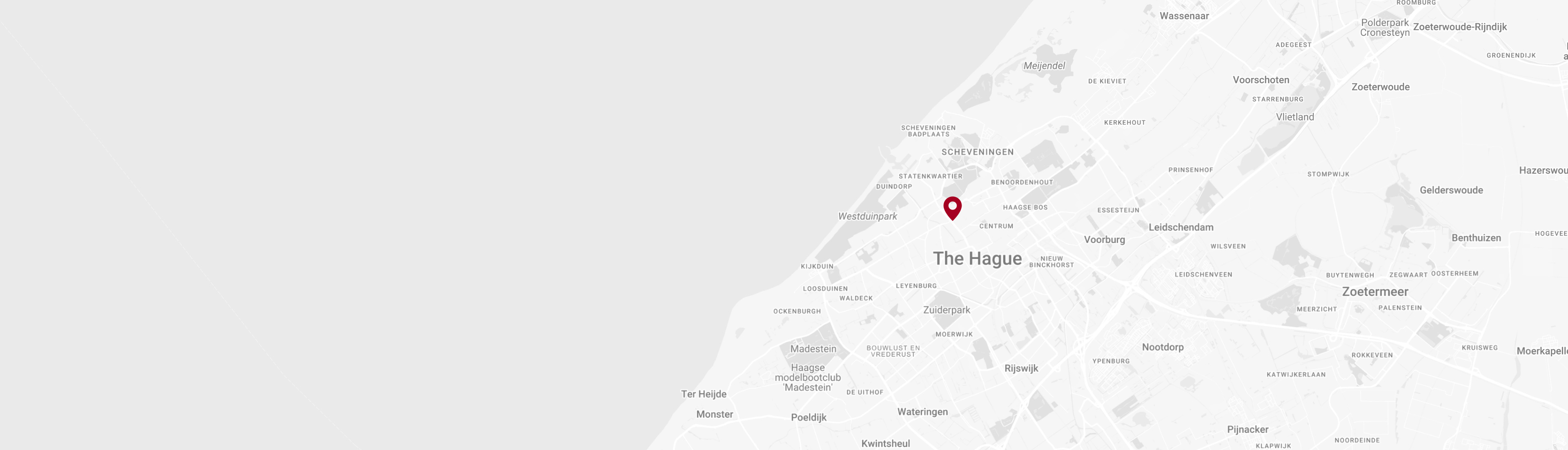 Kaart van Den Haag en omgeving